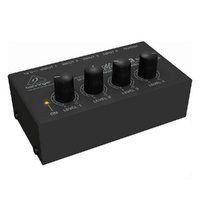 The Behringer Ultra-Compact Sized MICROMIX MX400 4-Channel Line Mixer