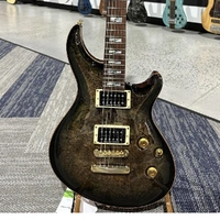 ESP Custom Shop Mystique CTM Electric Guitar Burled Maple Reptile Black Burst