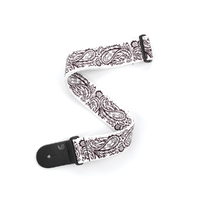 D'Addario Woven Guitar Strap, Paisley, White
