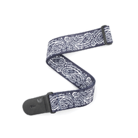 D'Addario Woven Guitar Strap, Paisley, Blue