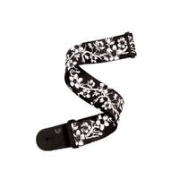 D'Addario Polyester Guitar Strap, Blossom Tattoo Art