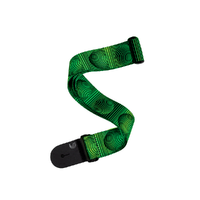 D'Addario Polyester Guitar Strap, Optical Art Green Orbs