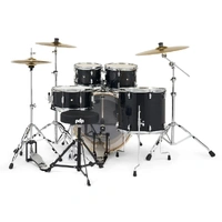 PDP Mainstage 5 Pce Drumkit Black Sparkle c/w Hardware & Paiste Cymbals