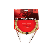 D'Addario Custom Series Braided Instrument Cable, Tweed, 10'