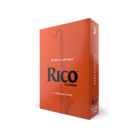 Rico by D'Addario Bass Clarinet Reeds, Strength 1.5, 10 Pack