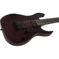 Spira S-407-MWR HH 7-string Electric Guitar - Ebony Fretboard - Satin Wine Red