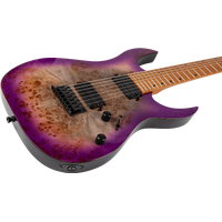Spira S-457-TPP 7-String Electric Guitar - High Performance Rock Machine - Trans Purple