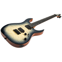 Spira S-500-QGY-E Electric Guitar - Trans Grey - Quilted Maple Top