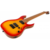 Spira S-507-QFB 7-String Electric Guitar - High Performance Rock Machine - Fireburst