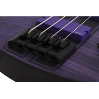 Schecter C-4 GT Electric  Bass Guitar - Satin Trans Purple