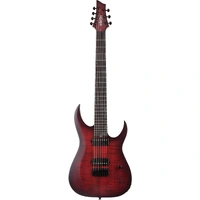 Schecter Sunset-7 string Triad Series Scarlet Burst Electric Guitar 