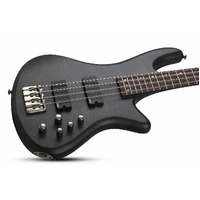 Schecter 4 String  Stiletto Studio-4 electric Bass Guitar - See Through Black
