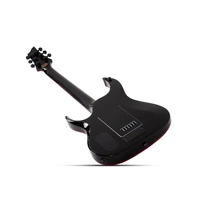 Schecter Sunset-6 ET EX Red Dawn Baritone Electric Guitar - Gloss Black