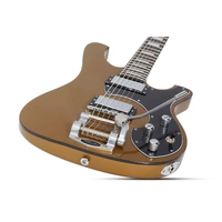 Schecter Stargazer 6 Vibrato Electric Guitar in Metallic Gold