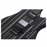 Schecter Synyster Gates Custom-S Electric Guitar Gloss Black with Silver Stripes
