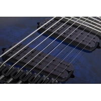 Schecter Omen Elite-8 MS See-Thru Blue Burst 8-String RH Electric Guitar 