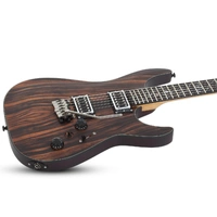 Schecter C-1 Exotic Ebony Electric Guitar, Ebony Fretboard, Natural Satin
