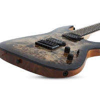 Schecter C-6 Pro Electric Guitar - Charcoal Burst - BURL TOP, COIL SPLIT TAP