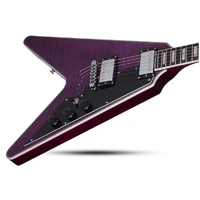 Schecter V-1 Custom Electric Guitar - Trans Purple 