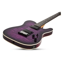 Schecter PT Pro Ebony, Trans Purple Burst Electric Guitar