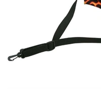 Perri's 1" Saxophone Strap with Plush Padding  Black Flames SP5F Made in Canada
