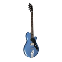 SUPRO  Electric Guitar Jamesport Ocean Blue Metallic  - Gold Foil Pickup