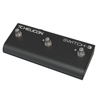 TC Helicon Sturdy 3-Switch Accessory Footswitch For Expanded Remote Control