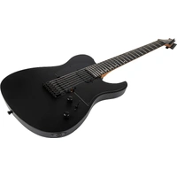 Spira T407MBK 7 String Electric Guitar w/ Spira Villian Humbucker Set, Black