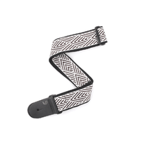 D'Addario Woven Guitar Strap, African Geometric, Cream