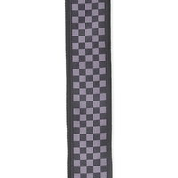 D'Addario Woven Guitar Strap, Checkerboard, Take it to Black