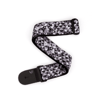 D'Addario Woven Guitar Strap, African Geometrics, Grey