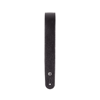 D'Addario Slim Garment Leather Guitar Strap, Black