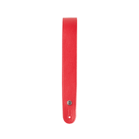 D'Addario Slim Garment Leather Guitar Strap, Red