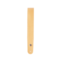 D'Addario Slim Garment Leather Guitar Strap, Yellow