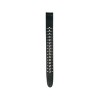 D'Addario Metal Collection Leather Guitar Strap, Grommet 1