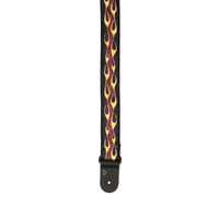 D'Addario Hot Rod Flame Guitar Strap, Red