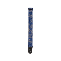 D'Addario Woven Guitar Strap, Bandana Blue