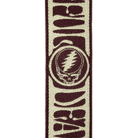 D'Addario Grateful Dead Woven, Steal Your Face, Tan/Brown