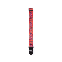 D'Addario Joe Satriani Guitar Strap, Paisley Red