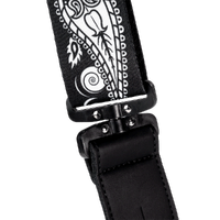 D'Addario Joe Satriani Swivel Guitar Strap, Black Paisley