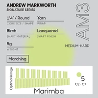 Promark Andrew Markworth AM3 Medium-Hard Marimba Mallet