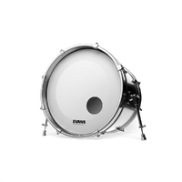 Evans EQ3 Resonant Coated White Bass Drum Head, 26 Inch
