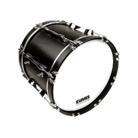 Evans MX1 White Marching Bass Drum Head, 28 Inch
