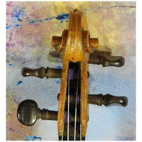  Fine Antique French Violin Labeled F. Breton Made in Mirecourt circa 1850