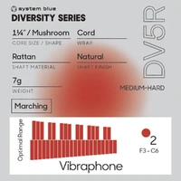 Promark Diversity Series DV5R "System Blue" Marimba Mallet