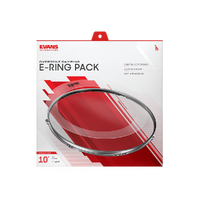 Evans 1 Inch E-Ring 10 Pack, 10 Inch