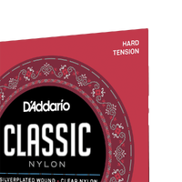 D'Addario EJ27H Student Nylon Classical Guitar Strings, Hard Tension