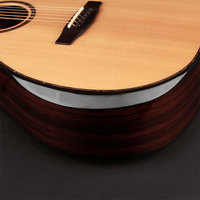 Cort GA-PF CW Bevel Acoustic or Electric Guitar Natural Gloss LR Baggs Pickup