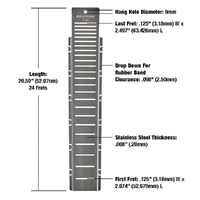 Music Nomad MN802 "Fret Shield" Fretboard Protector Guard for 25" Guitar Fret Scale