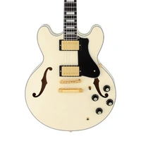 FUJIGEN FGN Masterfield Hollow Body Electric Guitar - Antique White